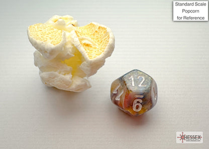 Chessex - Festive Mini-hedral Carousel/white 7-Die Set