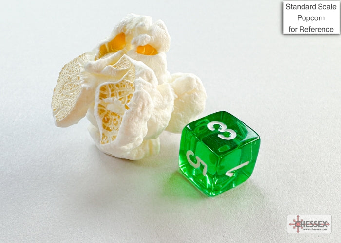 Chessex - Translucent Mini-hedral Green/white 7-Die Set