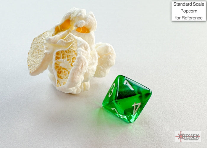 Chessex - Translucent Mini-hedral Green/white 7-Die Set