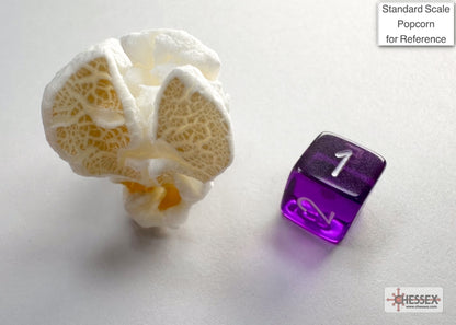 Chessex - Translucent Mini-hedral Purple/white 7-Die Set