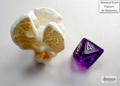 Chessex - Translucent Mini-hedral Purple/white 7-Die Set