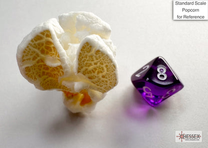 Chessex - Translucent Mini-hedral Purple/white 7-Die Set