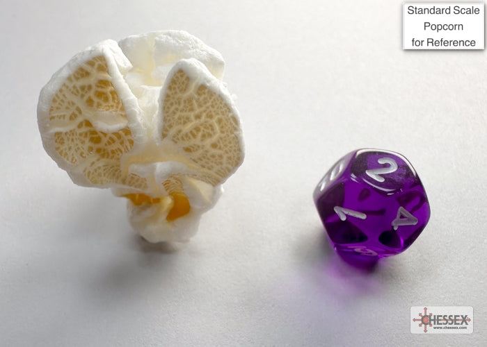 Chessex - Translucent Mini-hedral Purple/white 7-Die Set