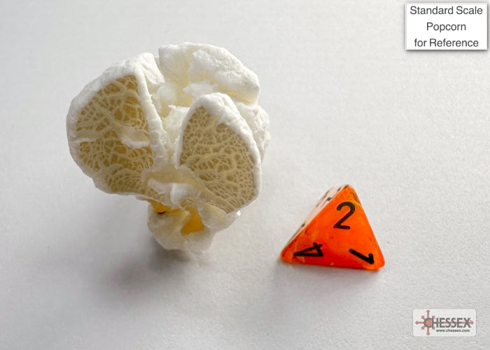 Chessex - Vortex Mini-hedral Orange/black 7-Die Set