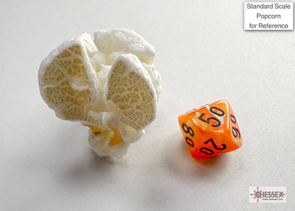Chessex - Vortex Mini-hedral Orange/black 7-Die Set