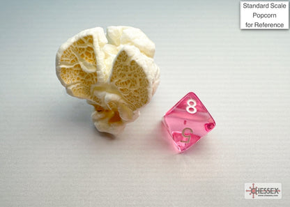 Chessex - Translucent Mini-hedral Pink/white 7-Die Set