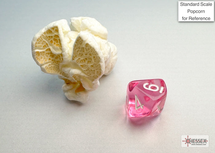 Chessex - Translucent Mini-hedral Pink/white 7-Die Set