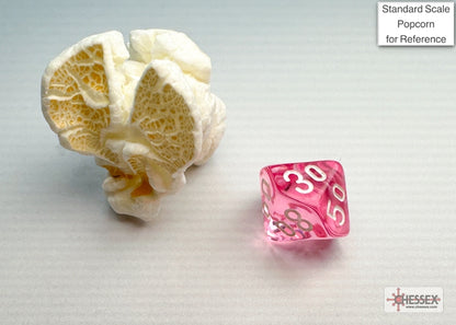 Chessex - Translucent Mini-hedral Pink/white 7-Die Set