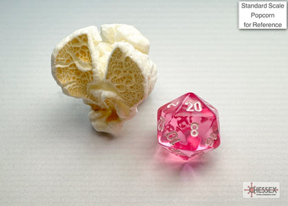 Chessex - Translucent Mini-hedral Pink/white 7-Die Set