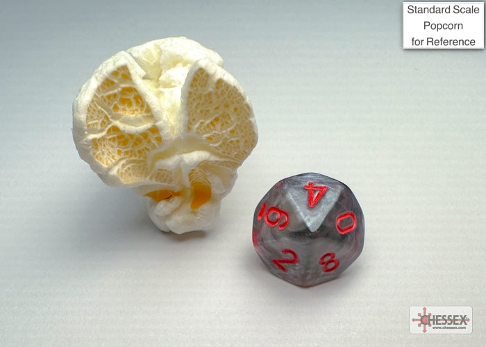 Chessex - Velvet Mini-hedral Black/red 7-Die Set