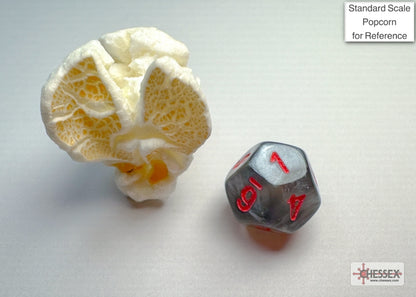 Chessex - Velvet Mini-hedral Black/red 7-Die Set