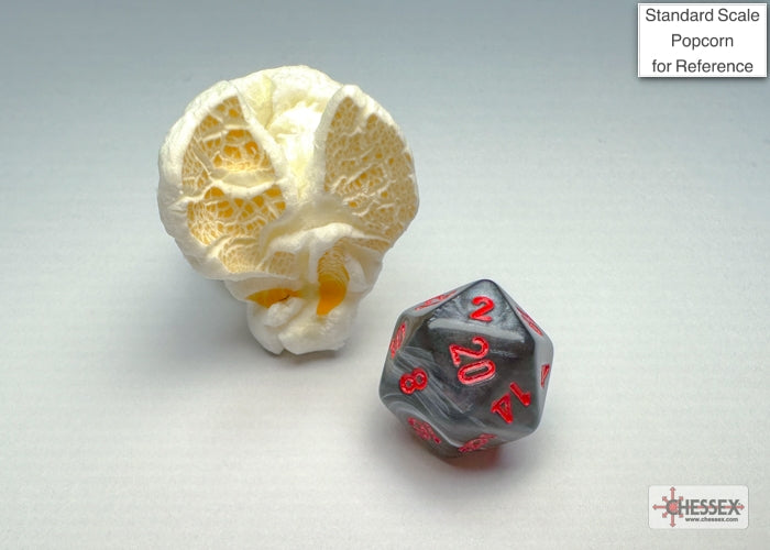 Chessex - Velvet Mini-hedral Black/red 7-Die Set
