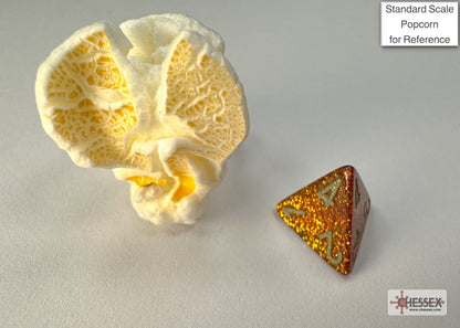 Chessex - Glitter Mini-hedral Gold/silver 7-Die Set