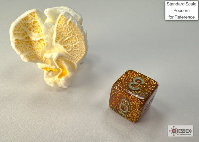 Chessex - Glitter Mini-hedral Gold/silver 7-Die Set