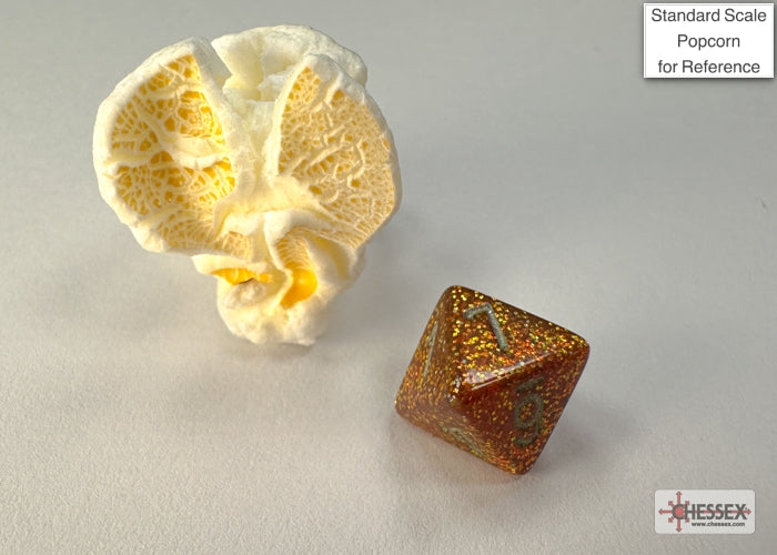 Chessex - Glitter Mini-hedral Gold/silver 7-Die Set