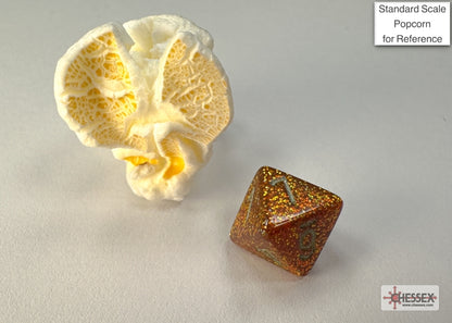 Chessex - Glitter Mini-hedral Gold/silver 7-Die Set