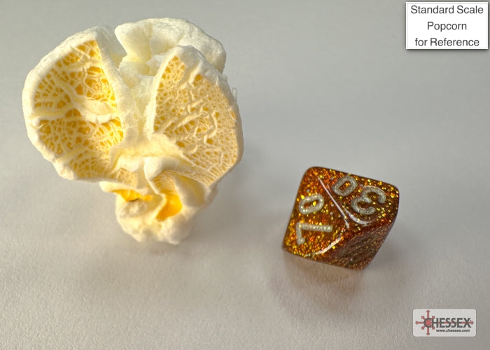 Chessex - Glitter Mini-hedral Gold/silver 7-Die Set