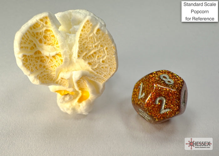Chessex - Glitter Mini-hedral Gold/silver 7-Die Set