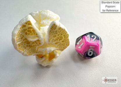 Chessex - Gemini Mini-hedral Black-Pink/white 7-Die Set