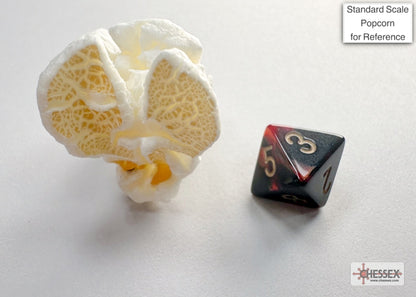 Chessex - Gemini Mini-hedral Black-Red/gold 7-Die Set
