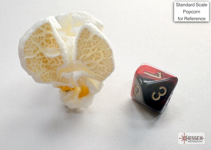 Chessex - Gemini Mini-hedral Black-Red/gold 7-Die Set