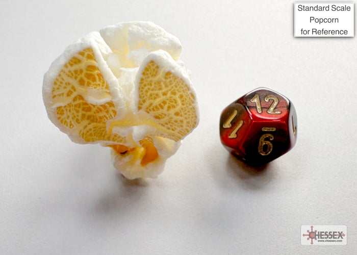 Chessex - Gemini Mini-hedral Black-Red/gold 7-Die Set