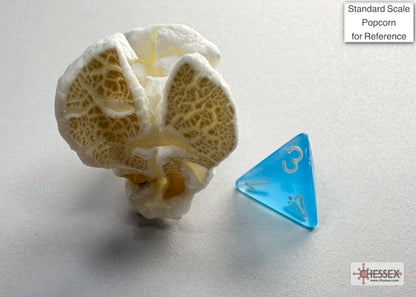 Chessex - Frosted Mini-hedral Caribbean Blue/white 7-Die Set
