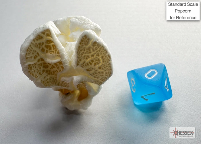 Chessex - Frosted Mini-hedral Caribbean Blue/white 7-Die Set