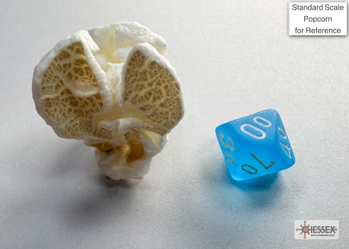 Chessex - Frosted Mini-hedral Caribbean Blue/white 7-Die Set