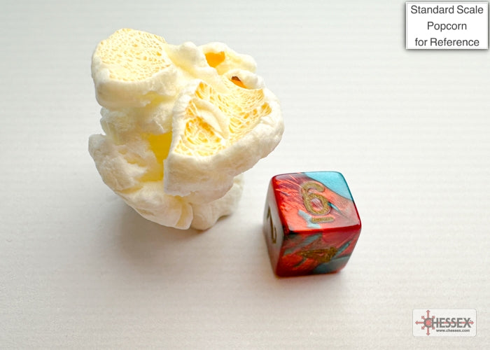 Chessex - Gemini Mini-hedral Red-Teal/gold 7-Die Set