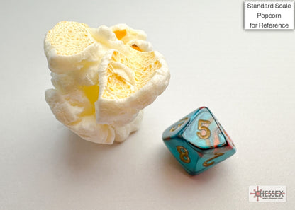 Chessex - Gemini Mini-hedral Red-Teal/gold 7-Die Set