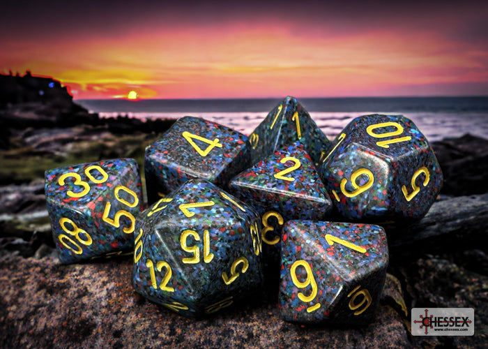 Chessex Speckled Twilight Polyhedral 7-Dice Set