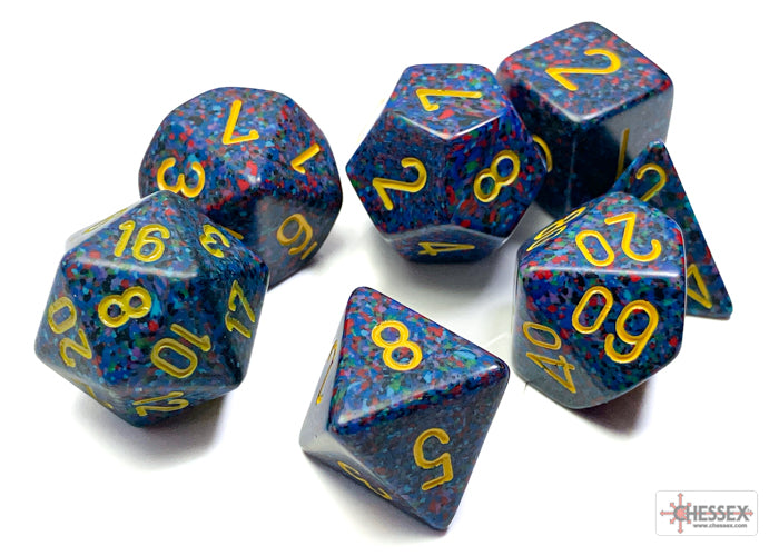 Chessex Speckled Twilight Polyhedral 7-Dice Set