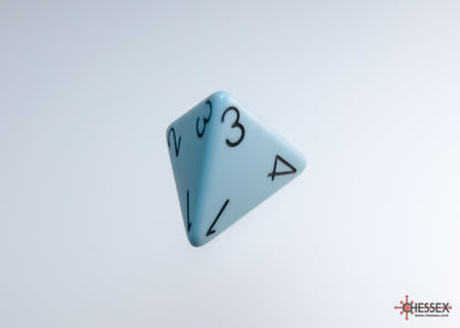 Chessex - Opaque Pastel Blue/black Polyhedral 7-Die Set