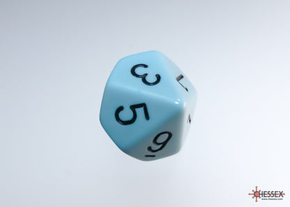 Chessex - Opaque Pastel Blue/black Polyhedral 7-Die Set