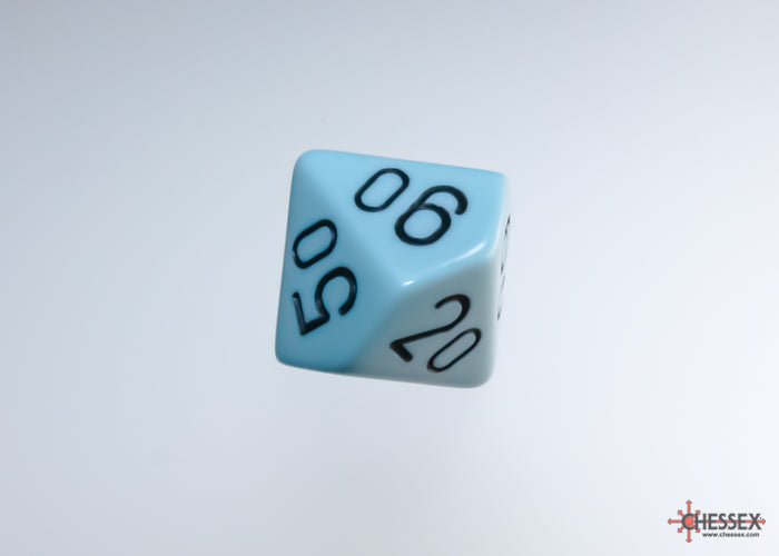 Chessex - Opaque Pastel Blue/black Polyhedral 7-Die Set
