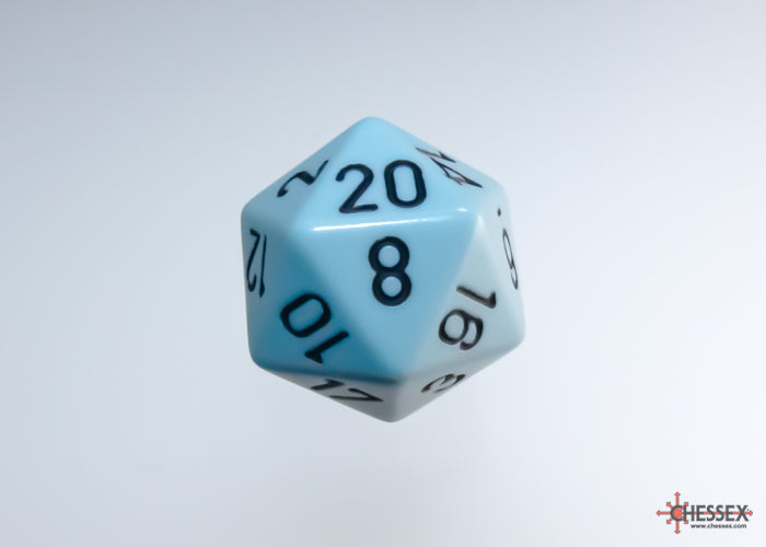 Chessex - Opaque Pastel Blue/black Polyhedral 7-Die Set