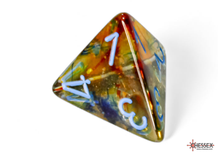 Chessex - Nebula Primary/blue Luminary Polyhedral 7-Dice Set
