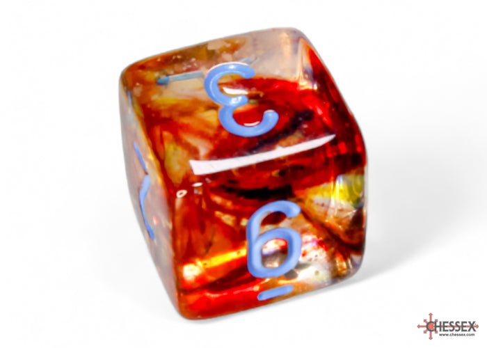 Chessex - Nebula Primary/blue Luminary Polyhedral 7-Dice Set