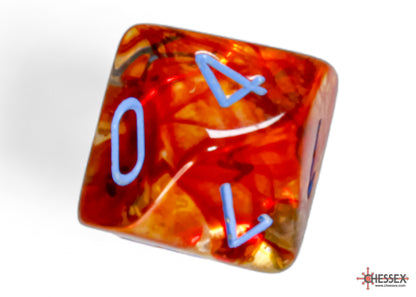 Chessex - Nebula Primary/blue Luminary Polyhedral 7-Dice Set