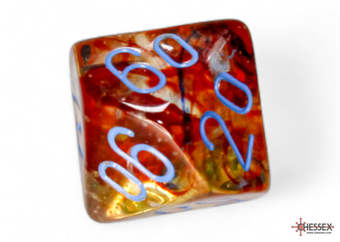 Chessex - Nebula Primary/blue Luminary Polyhedral 7-Dice Set