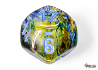 Chessex - Nebula Primary/blue Luminary Polyhedral 7-Dice Set