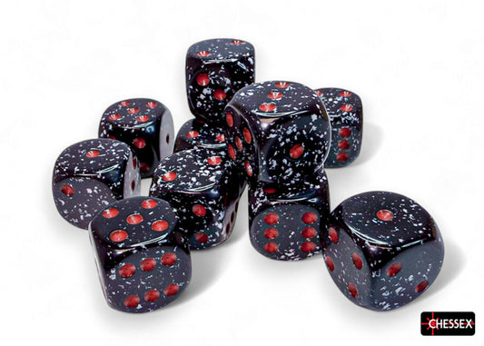 Chessex - Speckled Space 16mm d6 Dice Block (12 dice)
