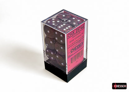 Chessex - Speckled Silver Volcano 16mm d6 Dice Block (12 dice)