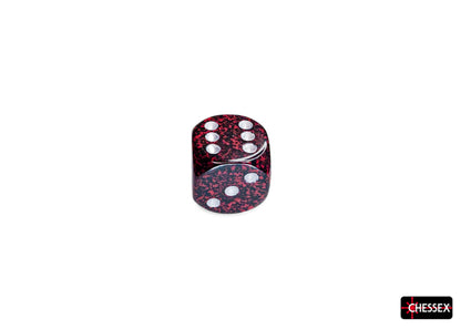 Chessex - Speckled Silver Volcano 16mm d6 Dice Block (12 dice)