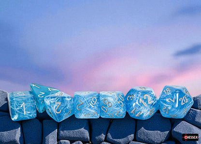 Chessex - Luminary Mega-hedral Sky/silver Luminary 7-Die Set