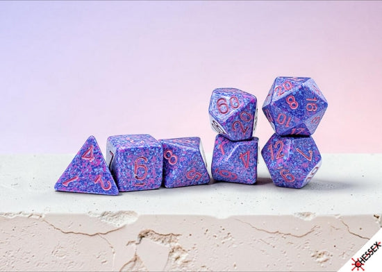 Chessex Speckled Purple Passion Polyhedral 7-Dice Set