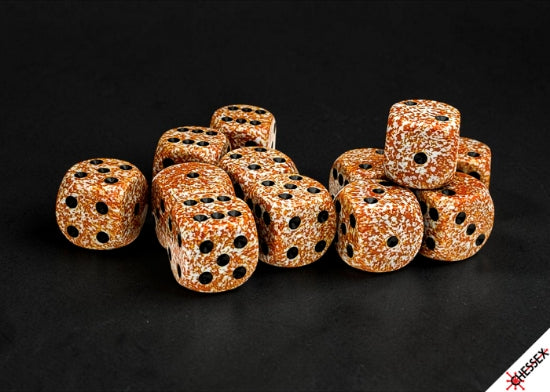 Chessex Speckled Rust 16mm d6 Dice Block (12 Dice)