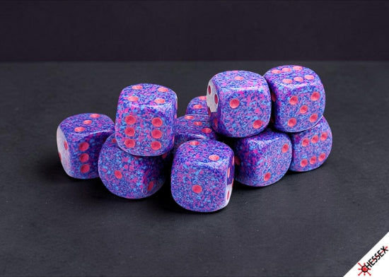 Chessex Speckled Purple Passion 16mm d6 Dice Block (12 Dice)