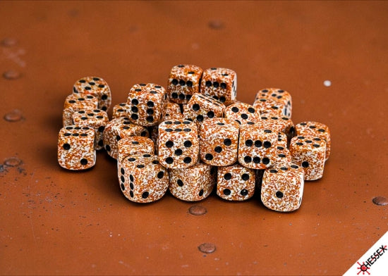 Chessex Speckled Rust 12mm d6 Dice Block (36 Dice)
